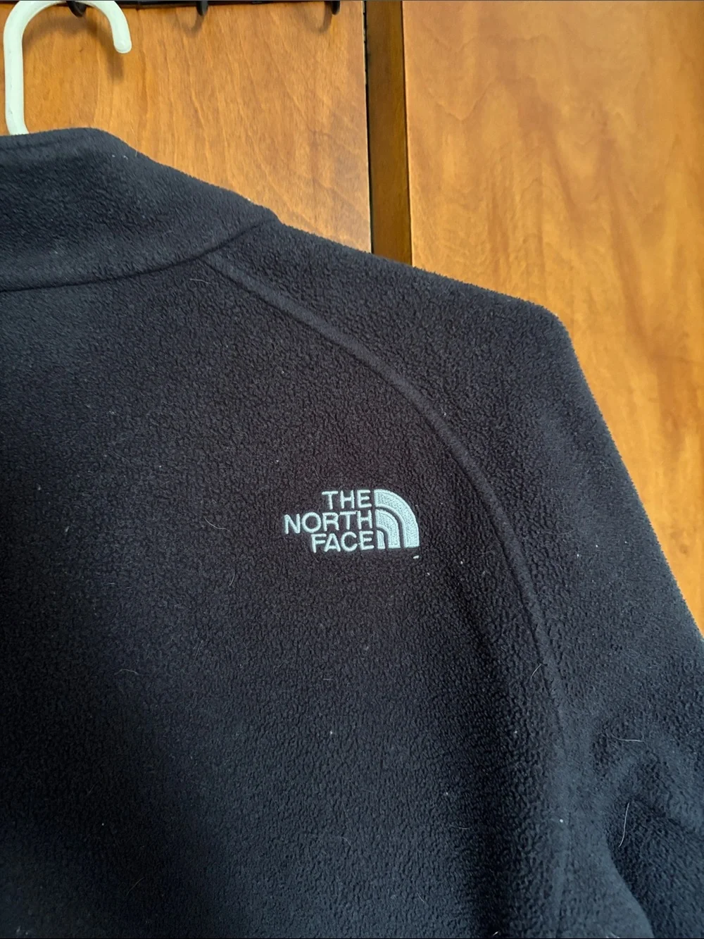 The North Face Black Full-Zip Fleece Jacket with Logo